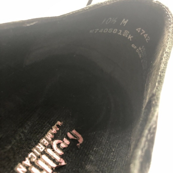 Munro American Slip On Flat Black Leather Button - Picture 7 of 8